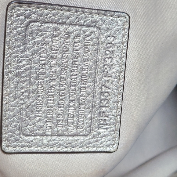 🌟Rare🌟Coach Pewter Color Leather Large Hobo Bag - Picture 13 of 14